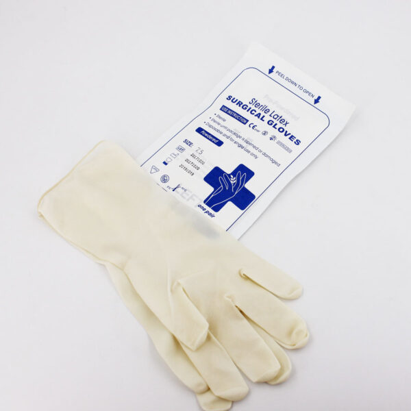 latex surgical gloves